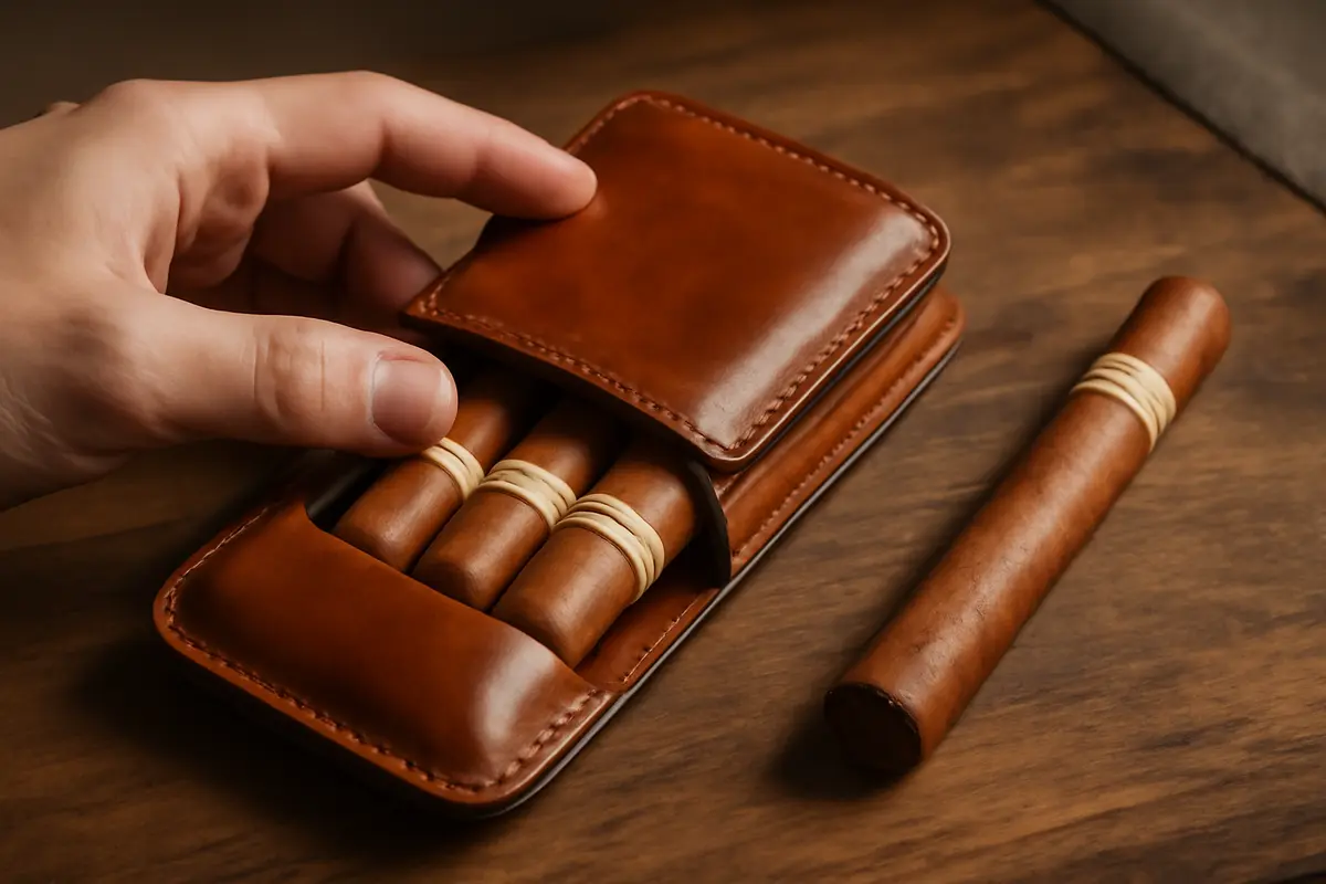 Portasigari in cuoio: la soluzione elegante che protegge davvero i tuoi preziosi artigianali
