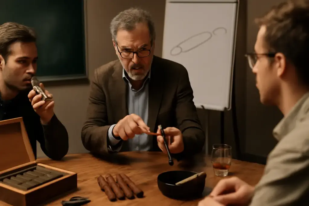 Corsi di avvicinamento al sigaro artigianale: la tecnica che migliora subito la degustazione
